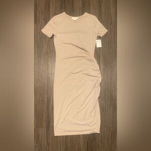 Women’s Side Ruched Body-Con Dress